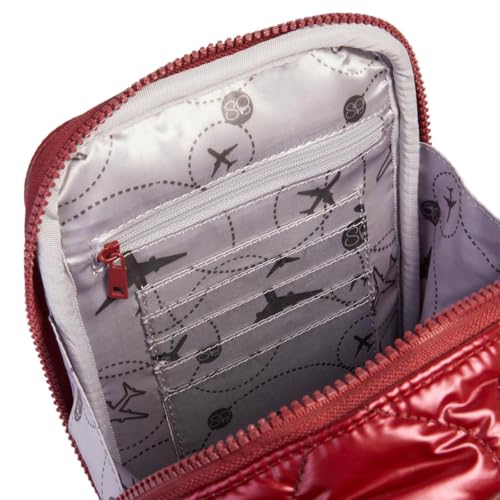 Samantha Brown To-Go Crossbody with Built-in RFID Wallet, Champagne