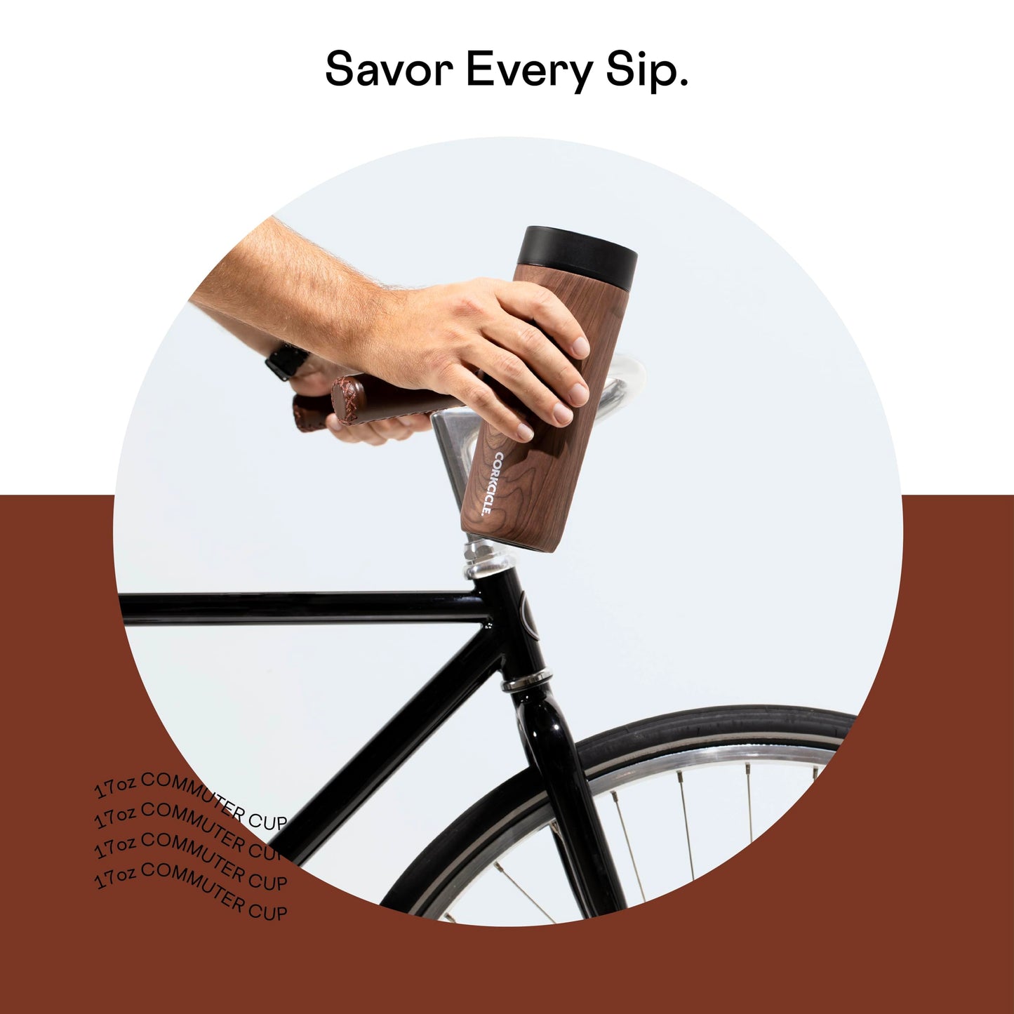 Corkcicle Commuter Cup Travel Mug with 360° Sip Lid