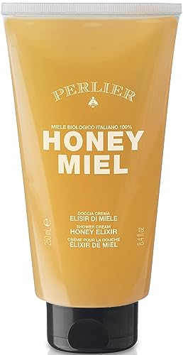 Perlier Honey Miel Doccia Crema Elisir di Miele Biologico 100% Italiano, Shower Gel Honey Elixir 250 ml, 8.4 Fl Oz made in Italy [italian import]