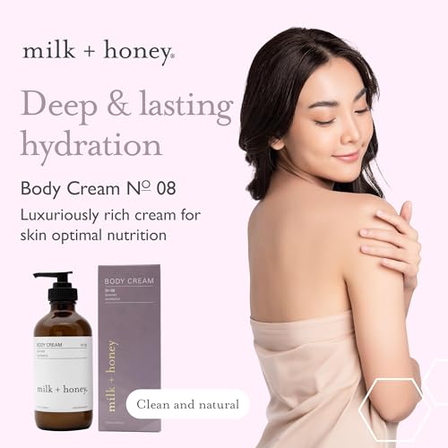 milk + honey Body Cream for Women and Men, Ultra-Nourishing Moisturizing Lotion