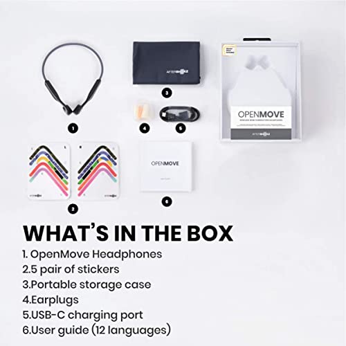 Aftershokz OpenMove Wireless Bone Conduction Headphone Slate Grey