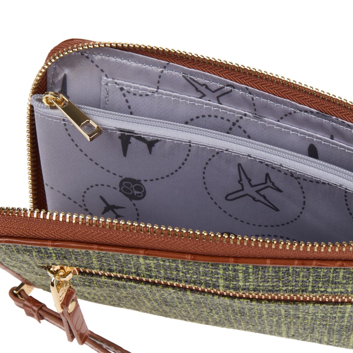 Samantha Brown To-Go RFID Tweed Travel Wallet
