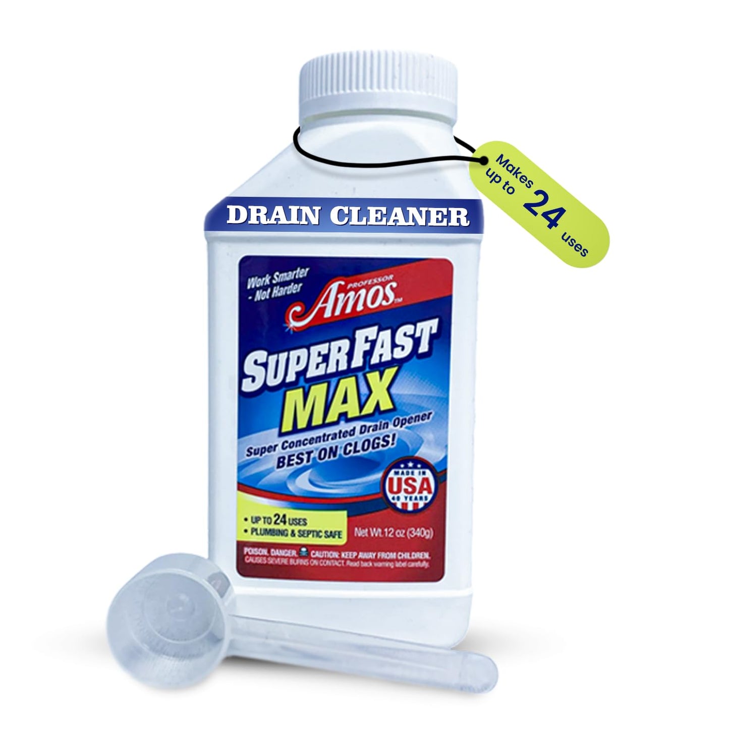 Professor Amos SuperFast MAX Super Concentrated Drain Powder