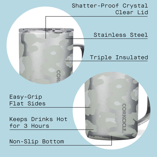 Corkcicle. Snow Leopard Mug, 1 EA