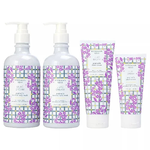 Beekman 1802 Goat Milk 4-Piece Lilac Dream Hand Care Collection